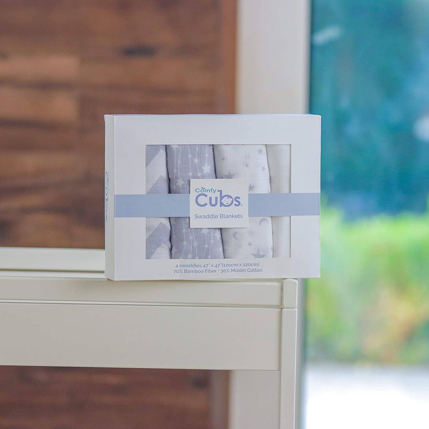 Baby Muslin Swaddle Blankets, 4 Pack