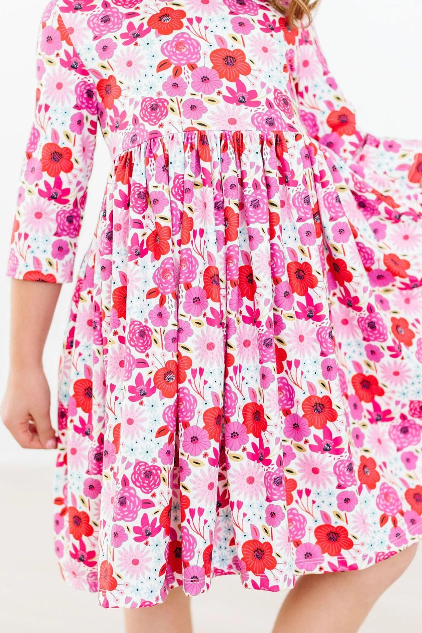Secret Garden 3/4 Sleeve Twirl Dress