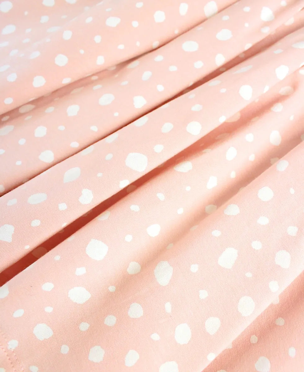 Knit Long Sleeve Twirl Dress - Fawn