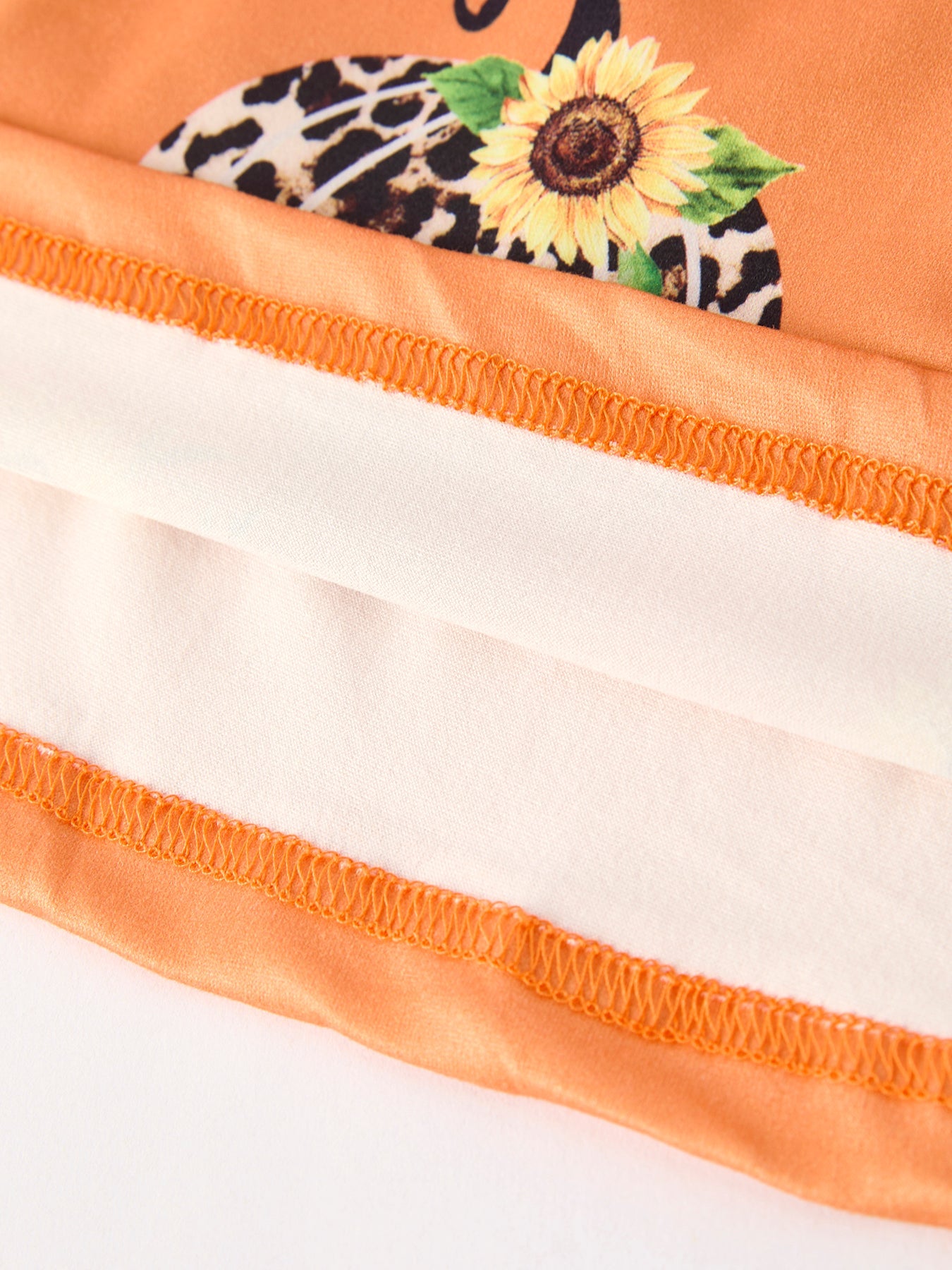 Pumpkin Leopard Print Girls Dress