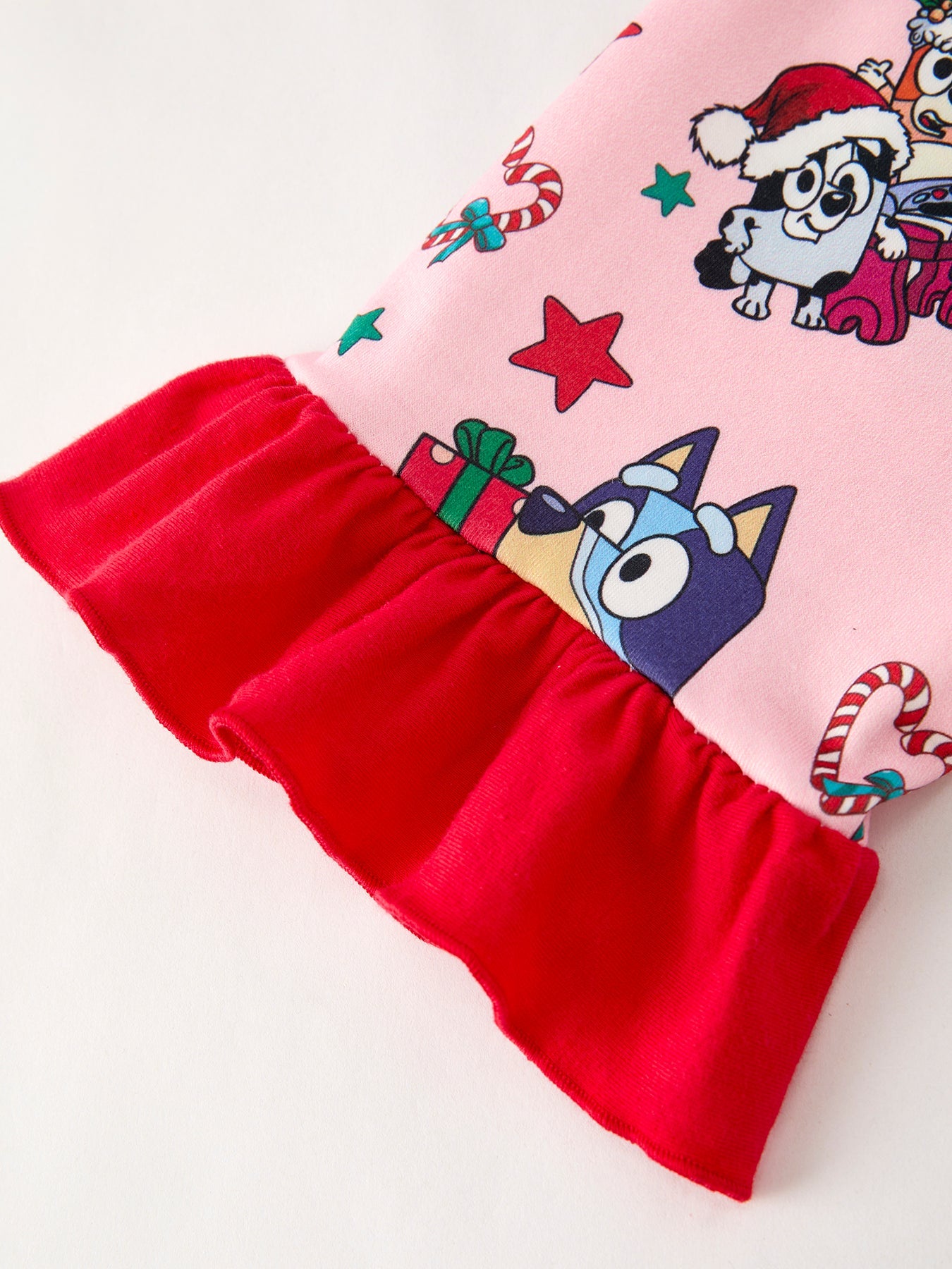 Christmas Bluey Pajamas with Ruffles