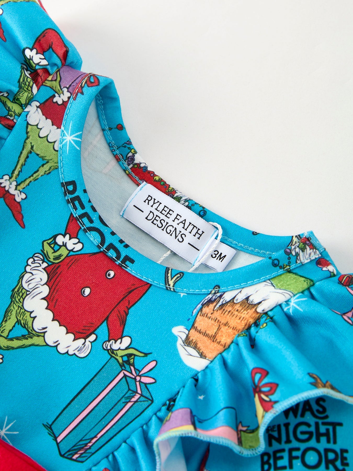 Blue Grinch Romper