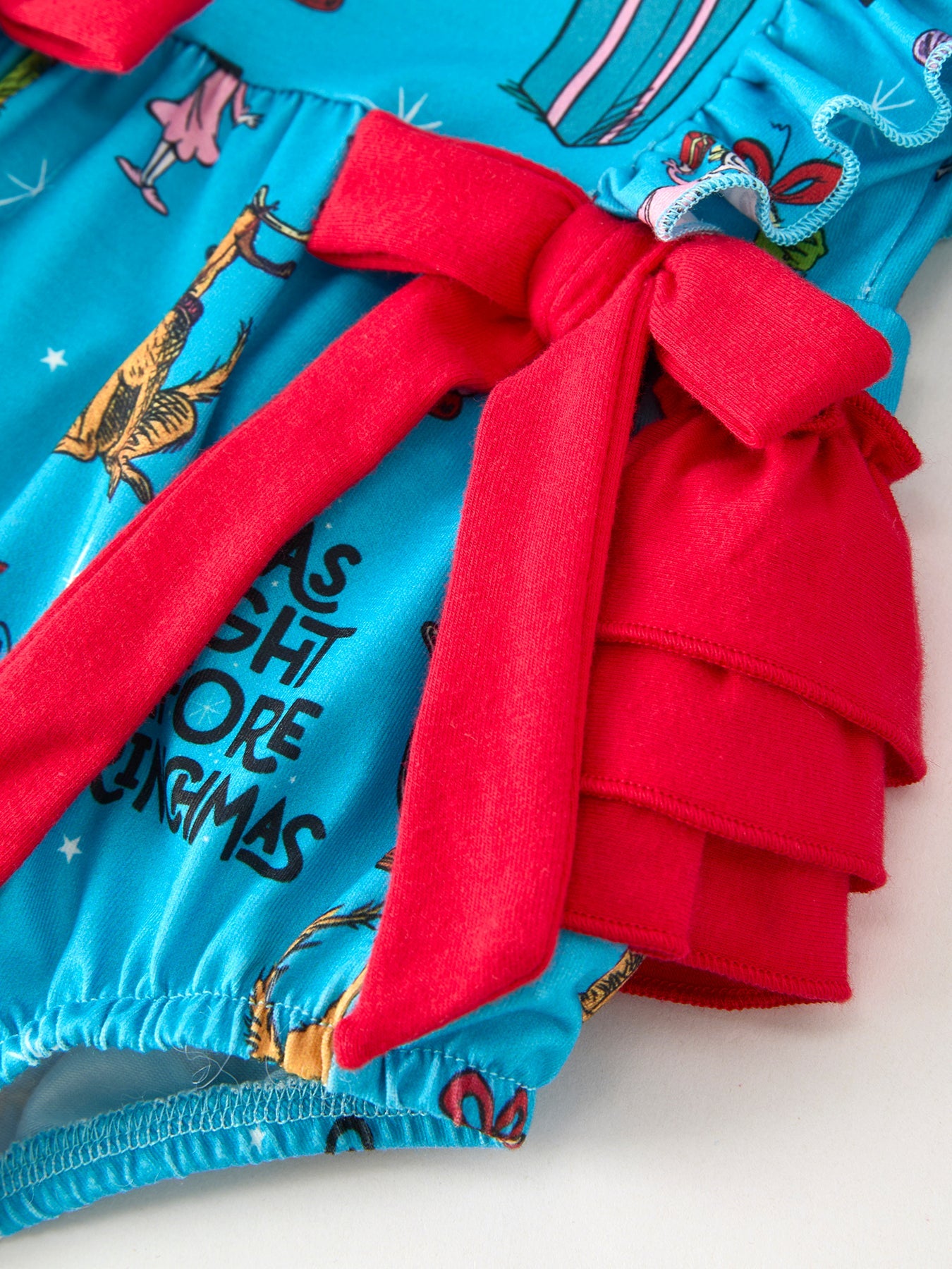 Blue Grinch Romper
