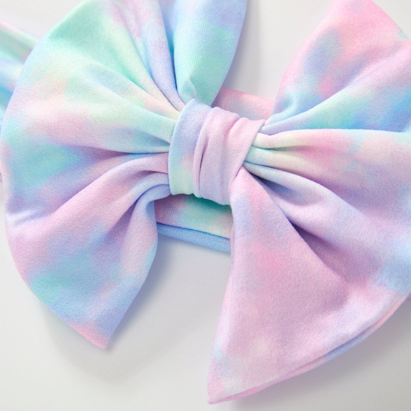 Cotton Candy Swirl - Bow Headband