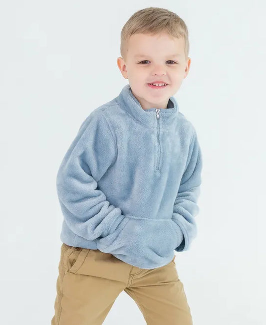 Fleece Pocket Pullover by RuffleButts