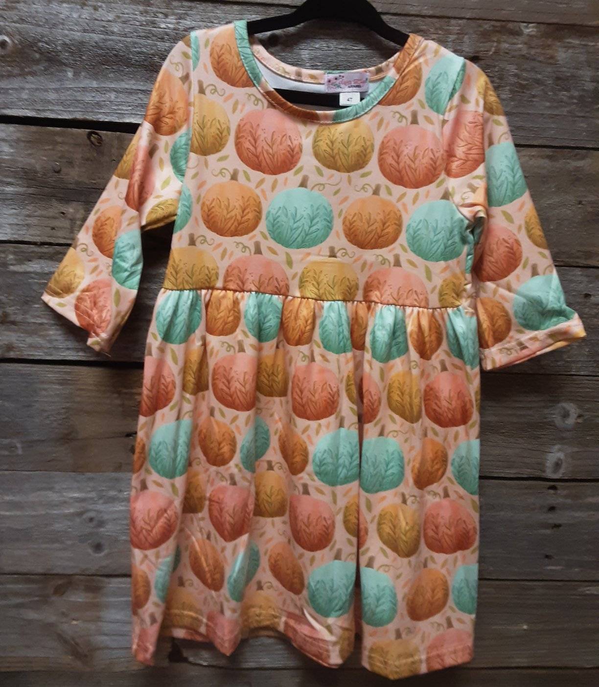 Fanciful Pumpkin Girls Dress