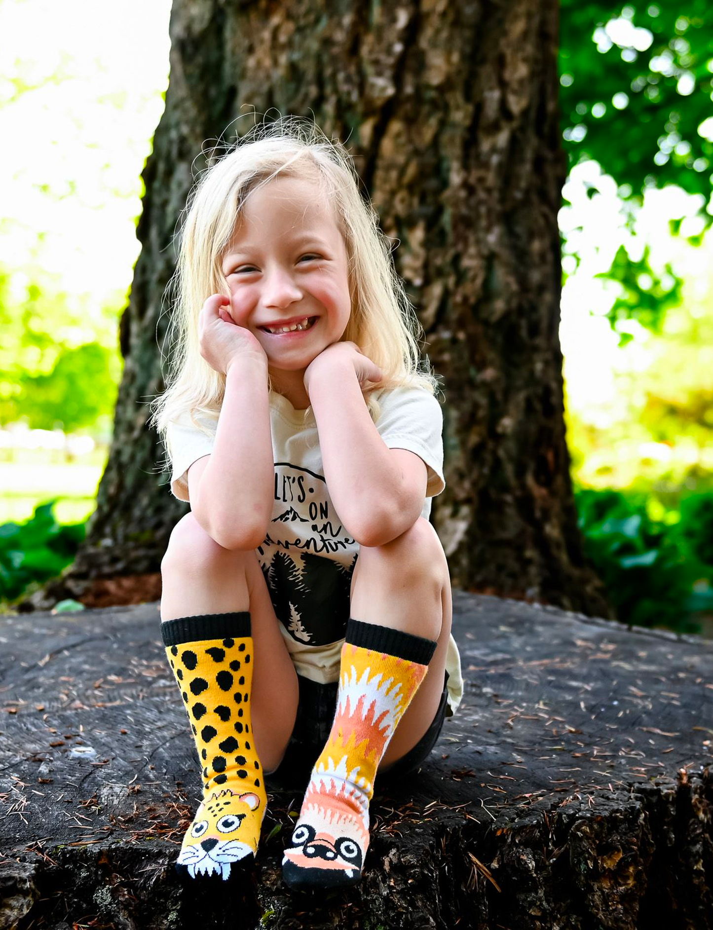 Sloth & Cheetah Kids Socks by PALS