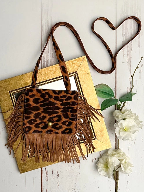 Boho Fringe Crossbody Flap Purse
