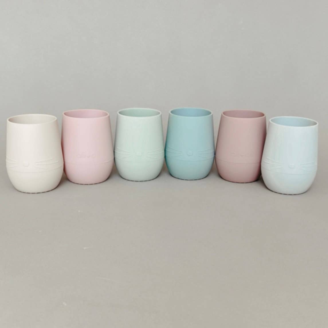 Bunny Face Silicone Open Cup for Baby & Toddler (Rose)