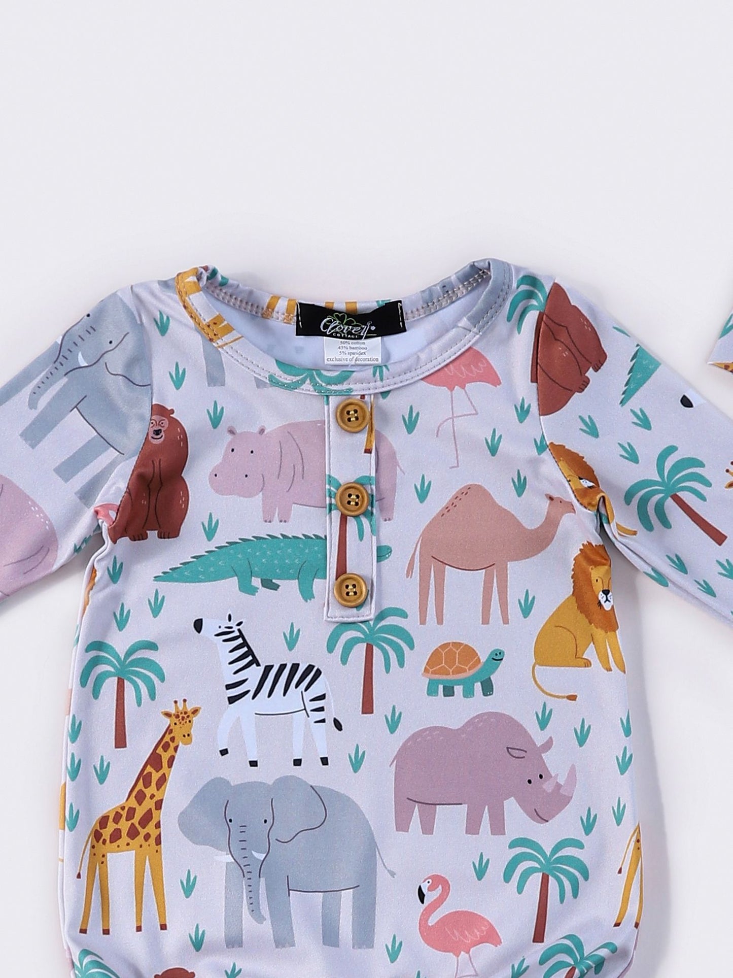 Safari Knotted Gown w Hat