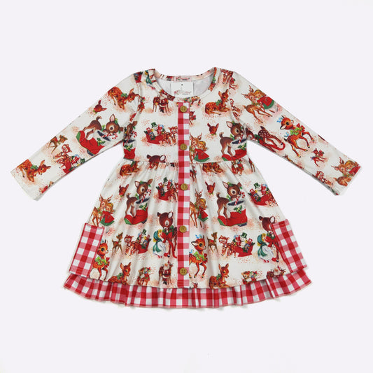 Vintage Reindeer Dress