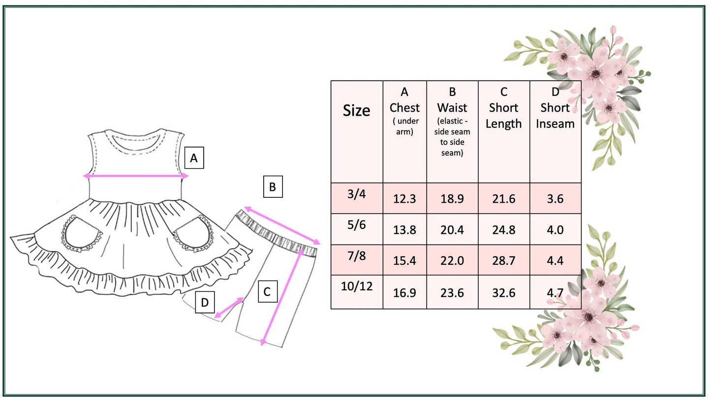 Periwinkle Gingham Short Set