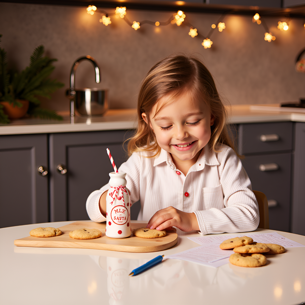 Santa's Milk Jug, Plate and Dear Santa Notepad Set