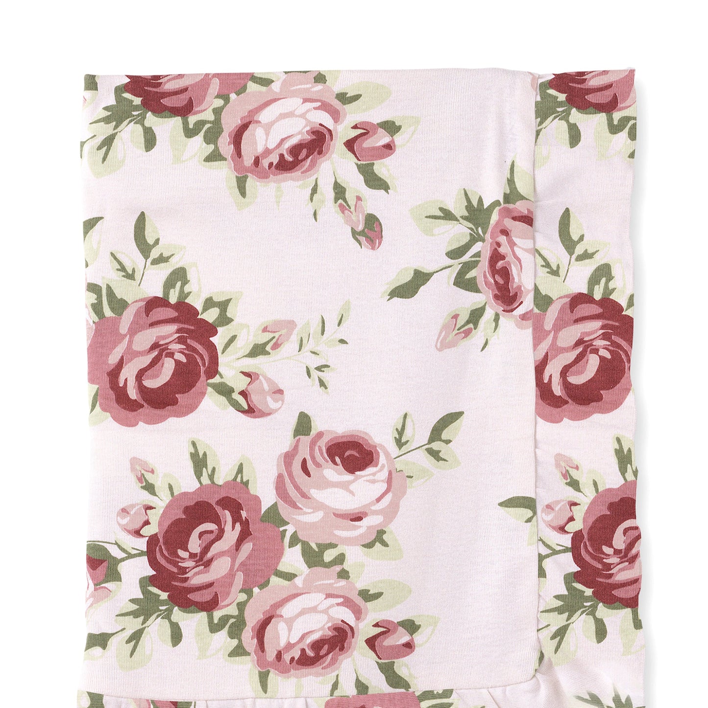 Cabbage Rose Stroller Blanket