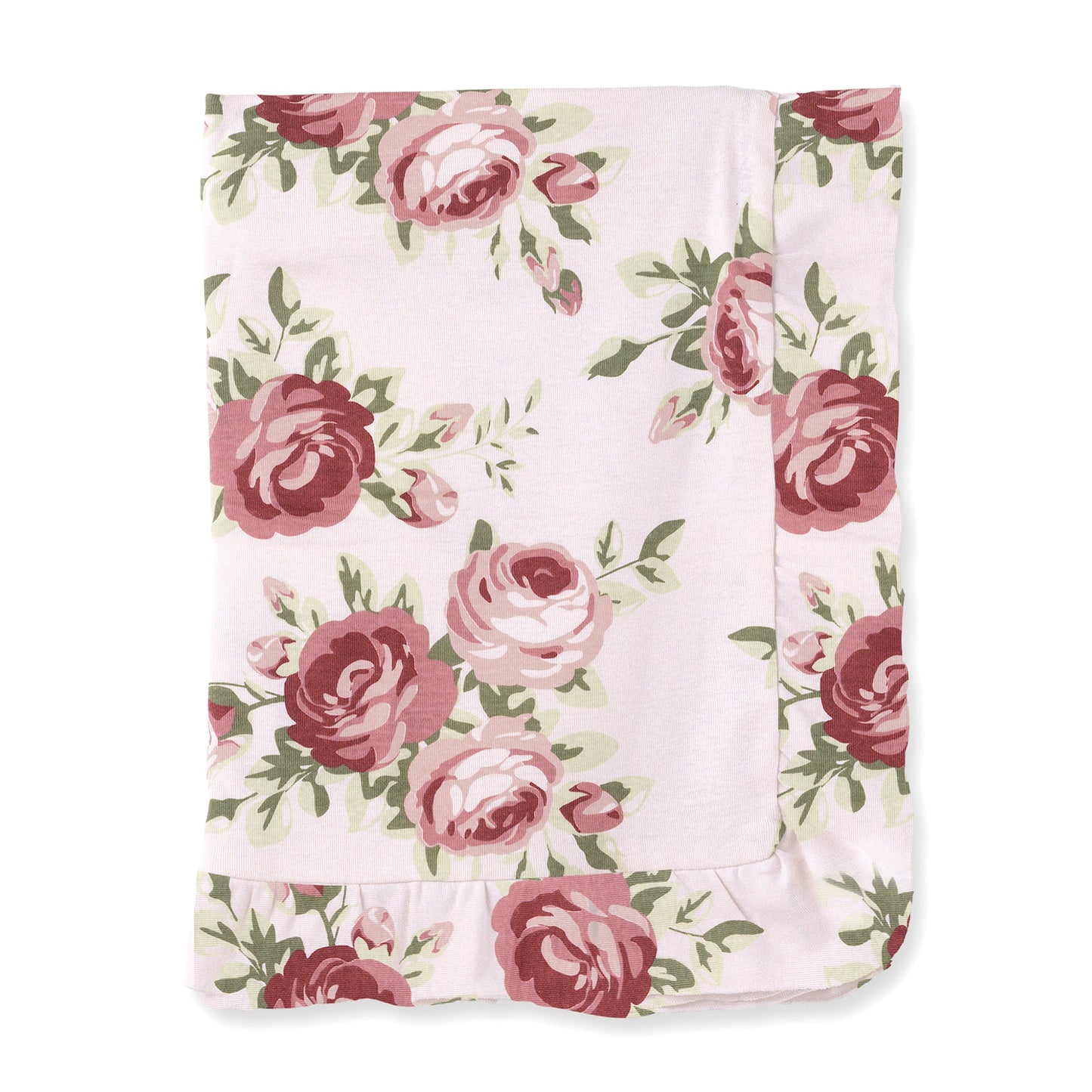 Cabbage Rose Stroller Blanket
