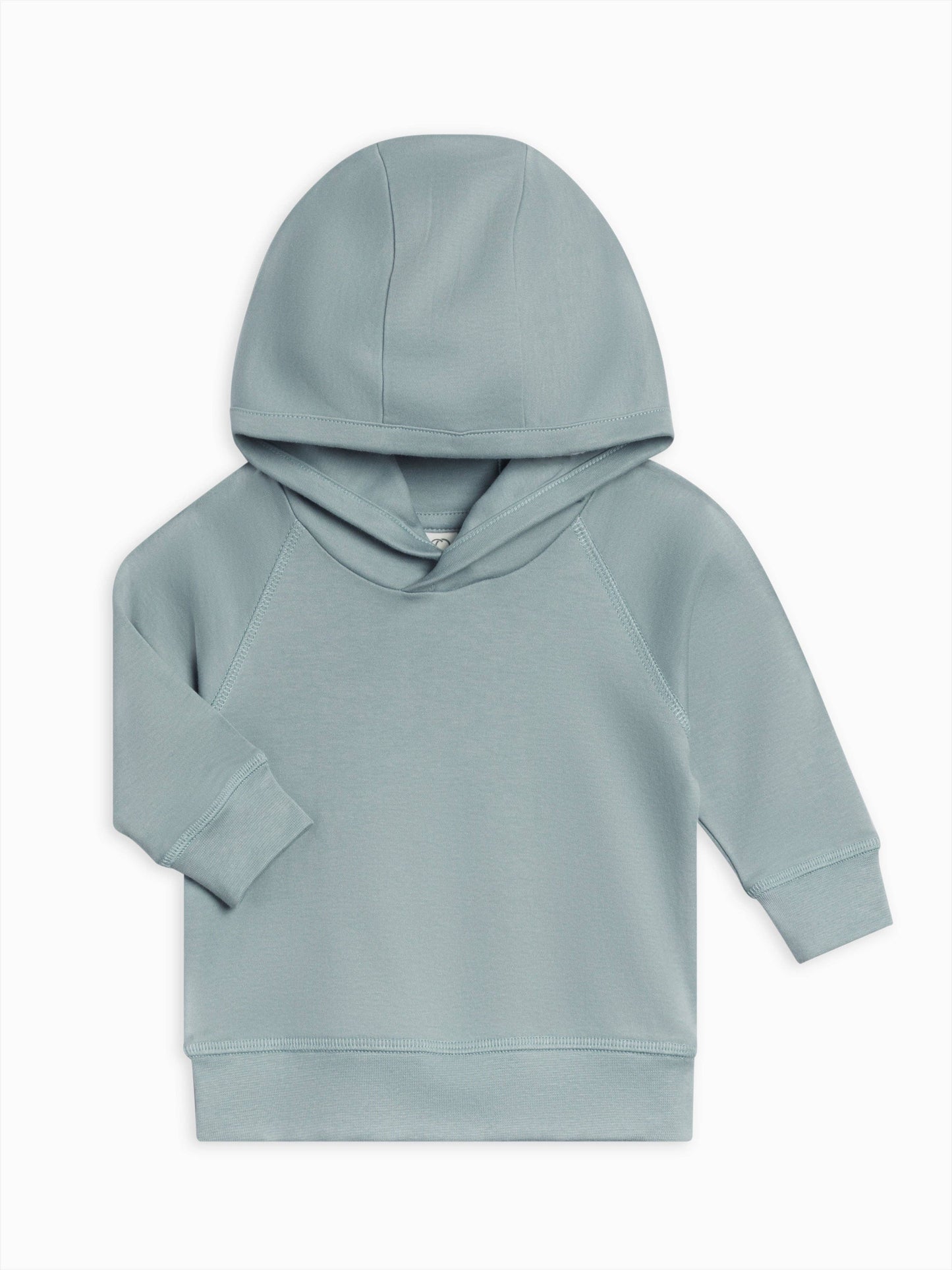 Light blue hoodie on a white background