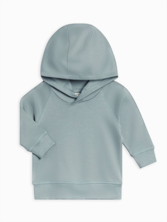 Light blue hoodie on a white background