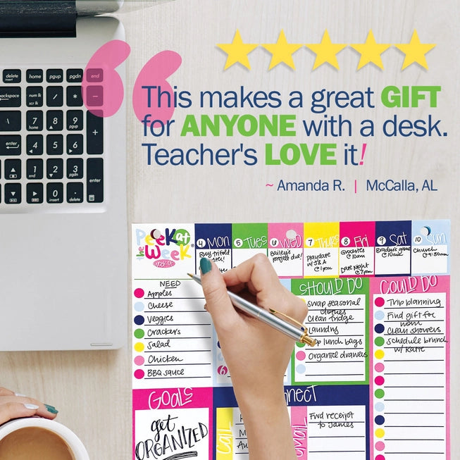 Peek At the Week® Weekly Planner Pad