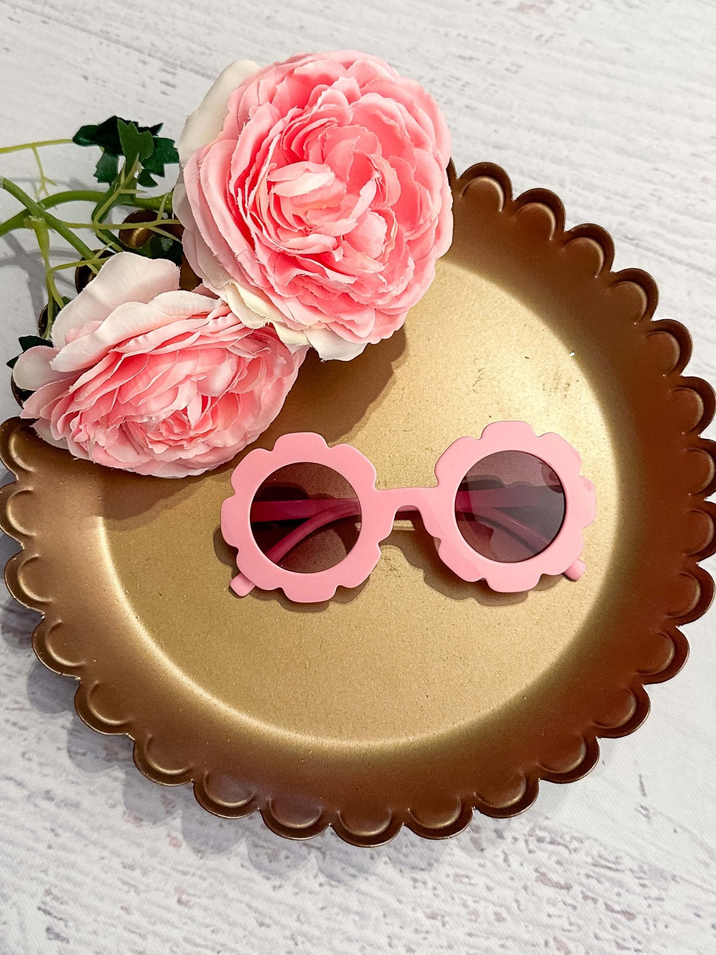 Pink Flower Sunglasses