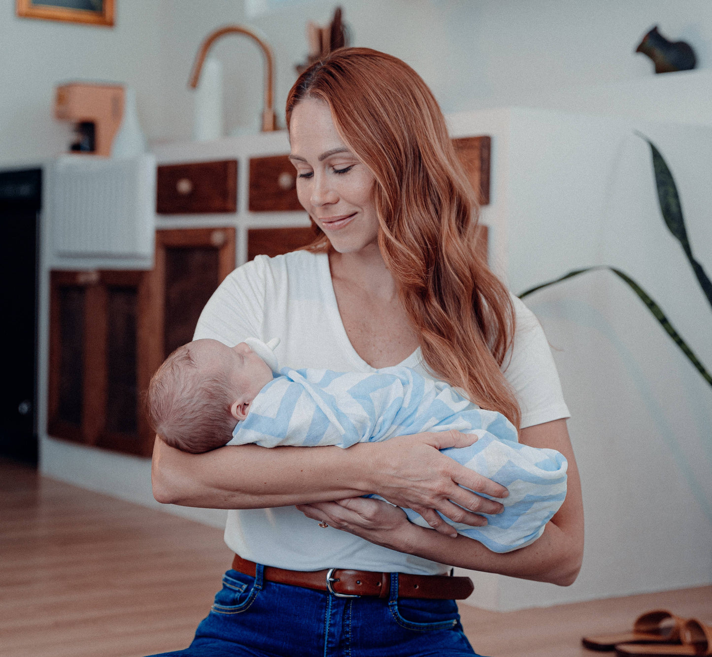 Baby Muslin Swaddle Blankets, 4 Pack