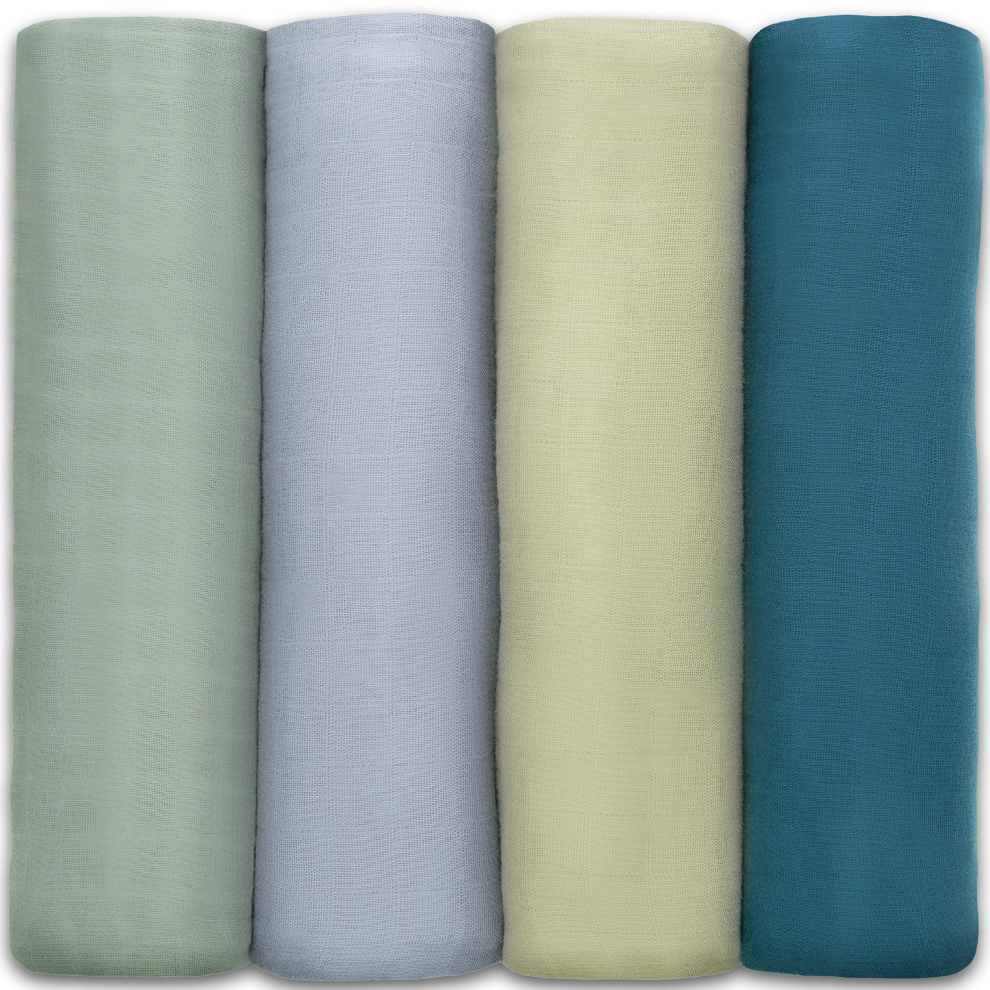 Baby Muslin Swaddle Blankets, 4 Pack