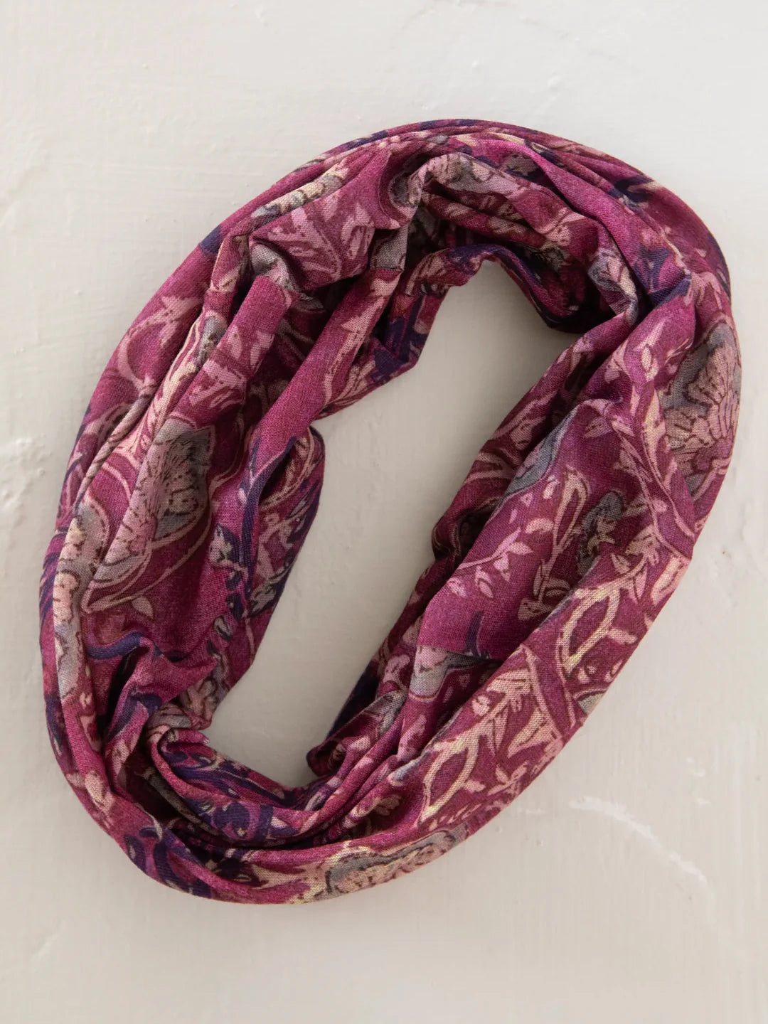 Full Boho Bandeau® Headband - Mauve India Vines