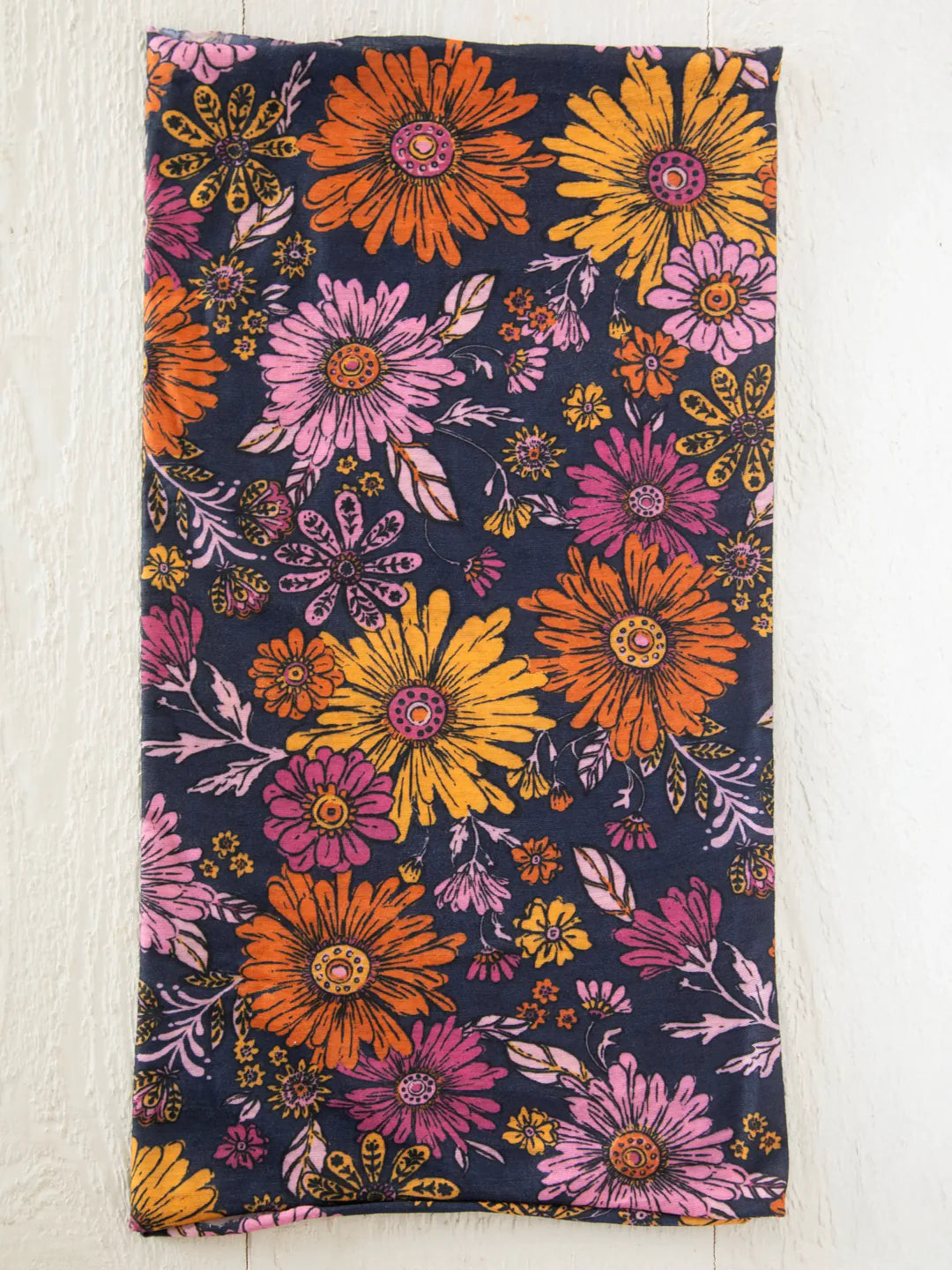 Full Boho Bandeau® Headband - Whimsical Daisies Navy