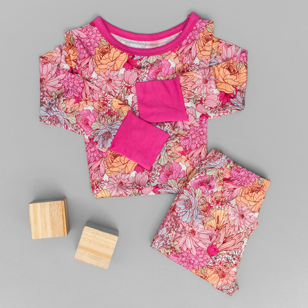 Journee Bamboo 2-Piece Long Sleeve Set
