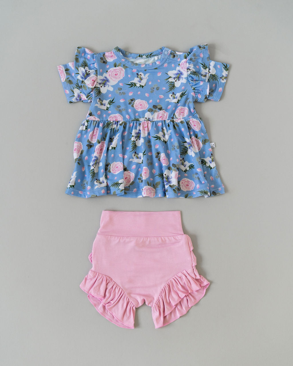 Lillian Floral Bamboo Peplum Top