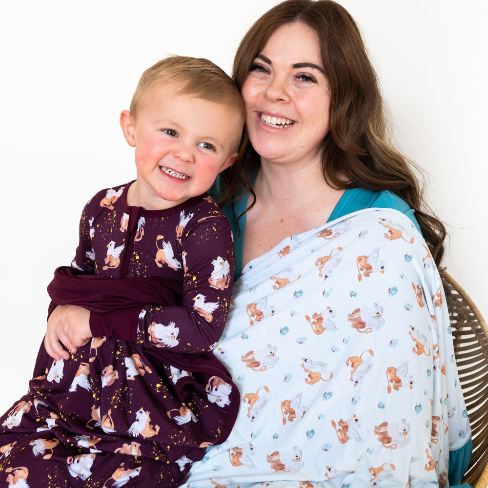 Griffin Butterflies Bamboo Ruffle Toddler Blanket