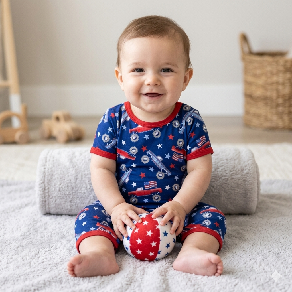 'Merica Truck Infant Romper