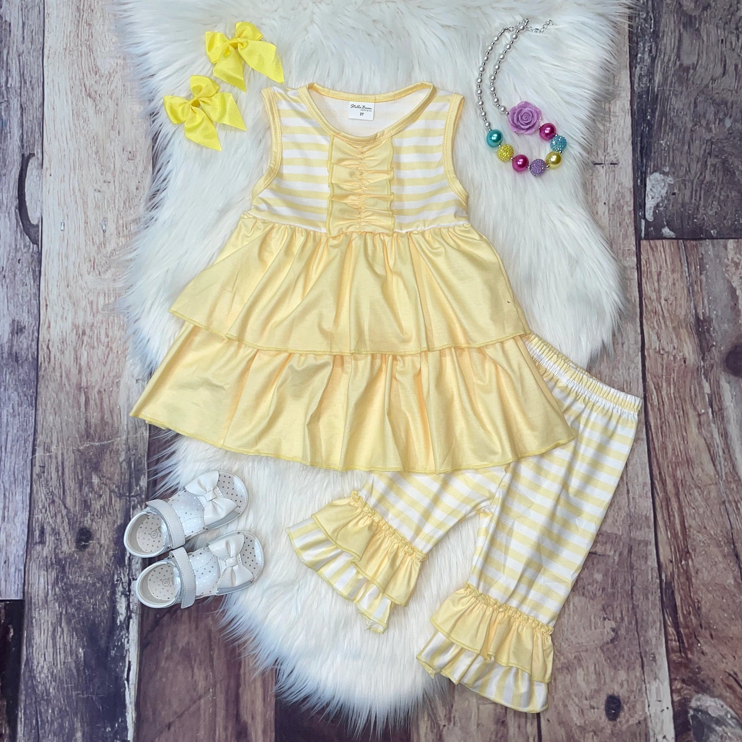 Spring Stripes Tunic & Capris Set