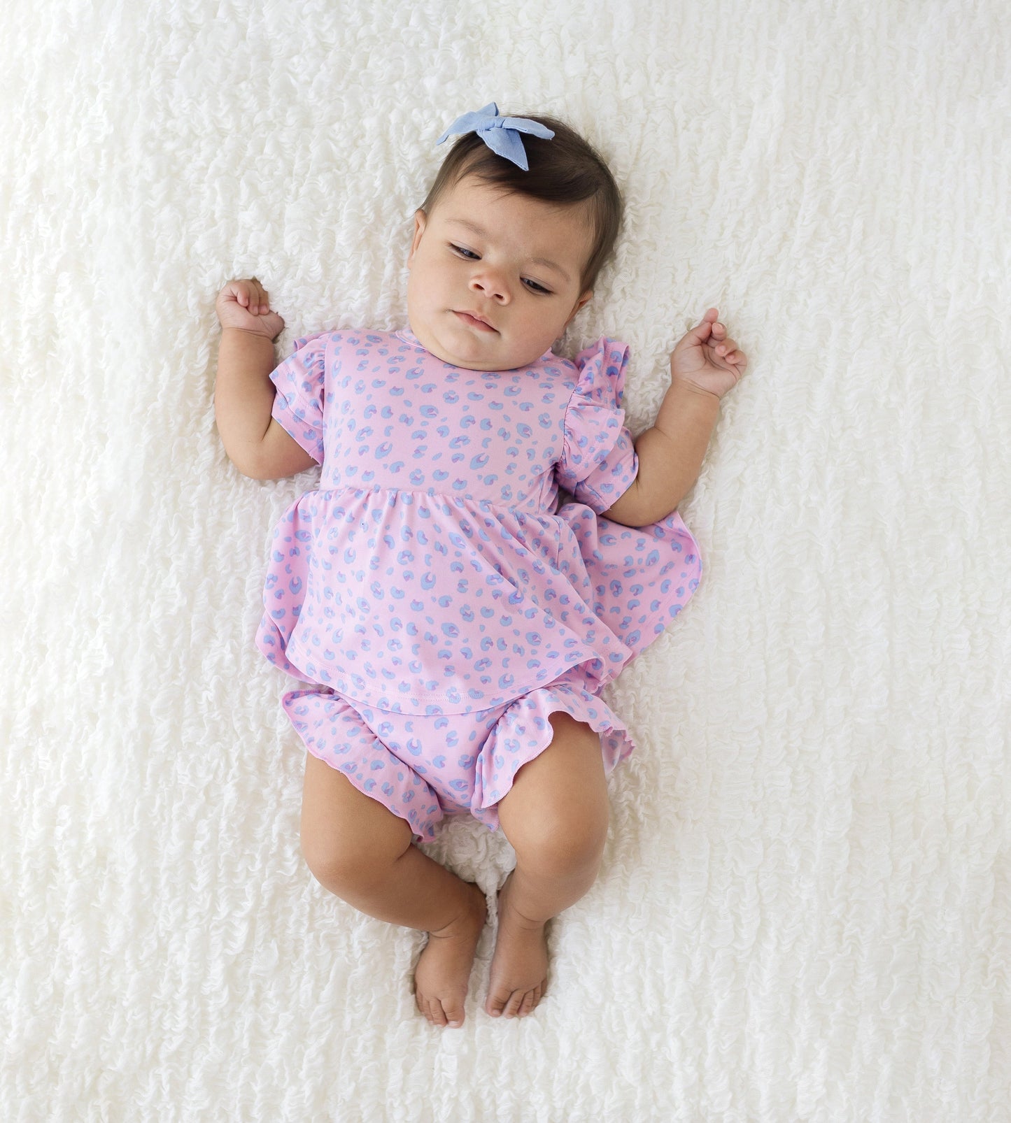 Lillian Leopard Bamboo Peplum Top