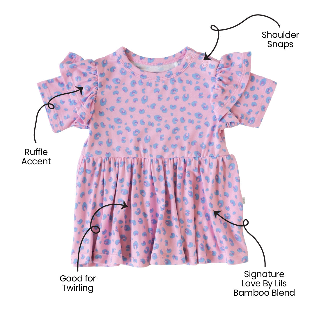 Lillian Leopard Bamboo Peplum Top