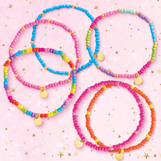 Rainbow Mini Seed Bead Bracelet Stack | Set of 6 Bracelets