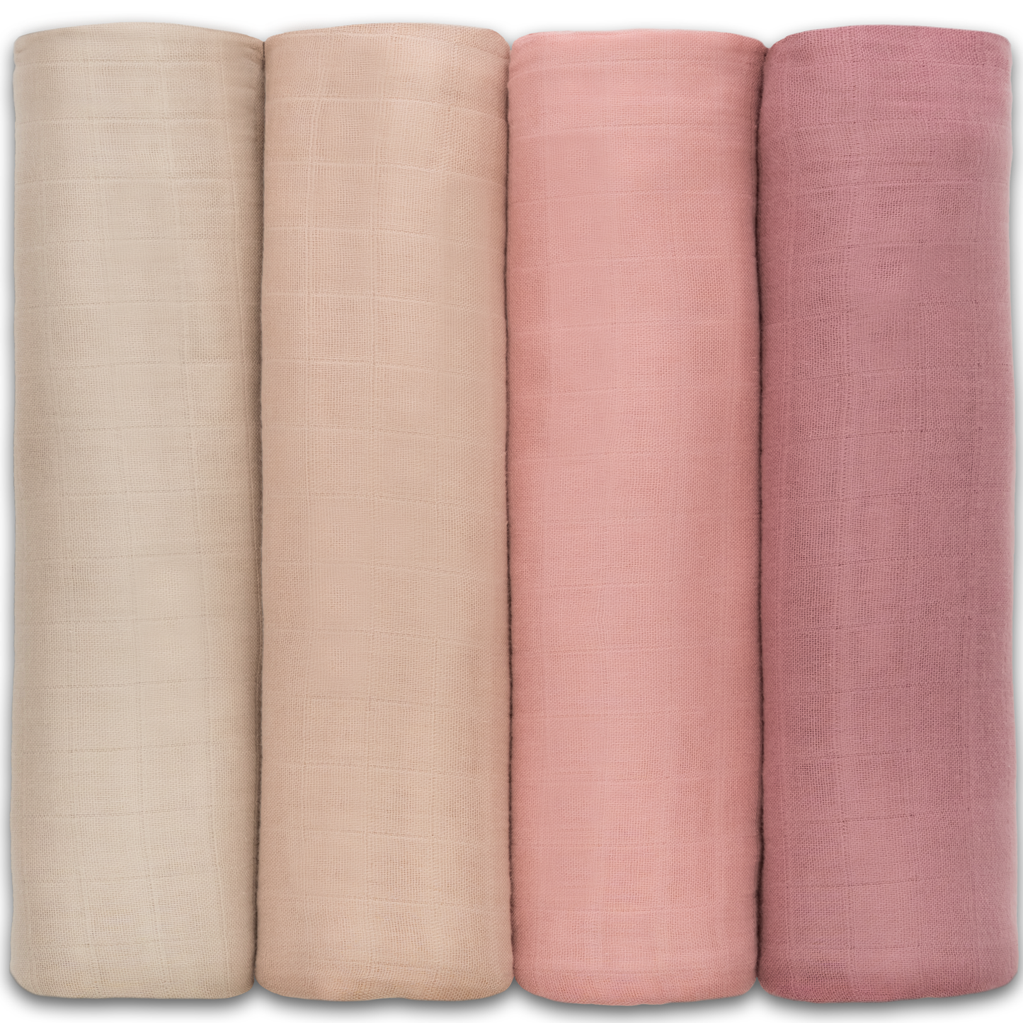 Baby Muslin Swaddle Blankets, 4 Pack