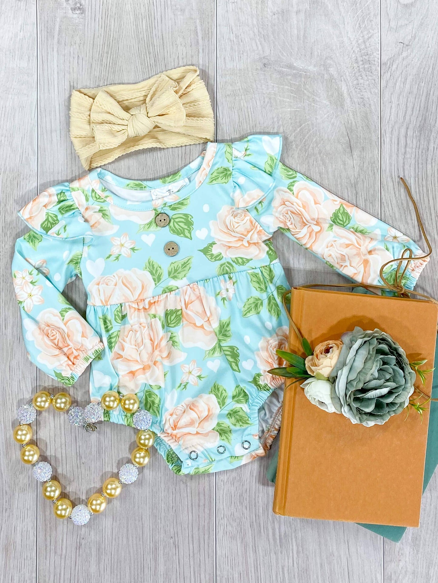 Magnolia Blooms Infant Romper