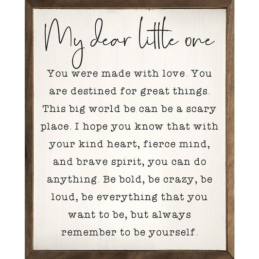 My Dear Little One White