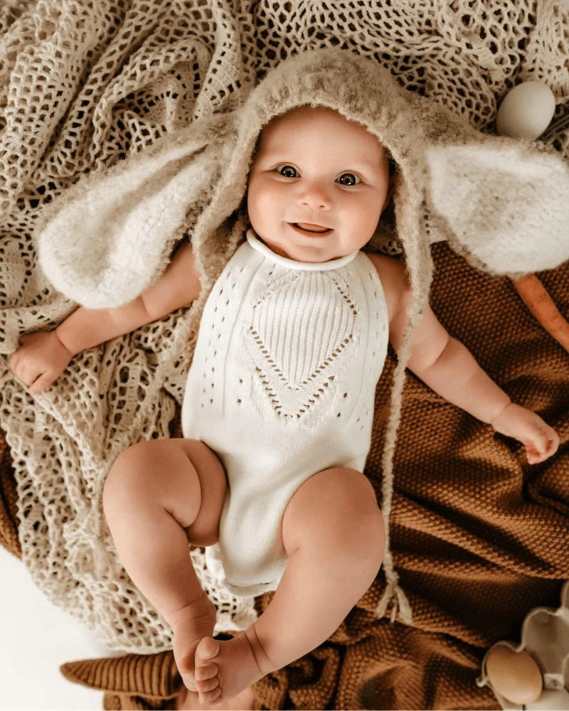 Crocheted Halter Romper