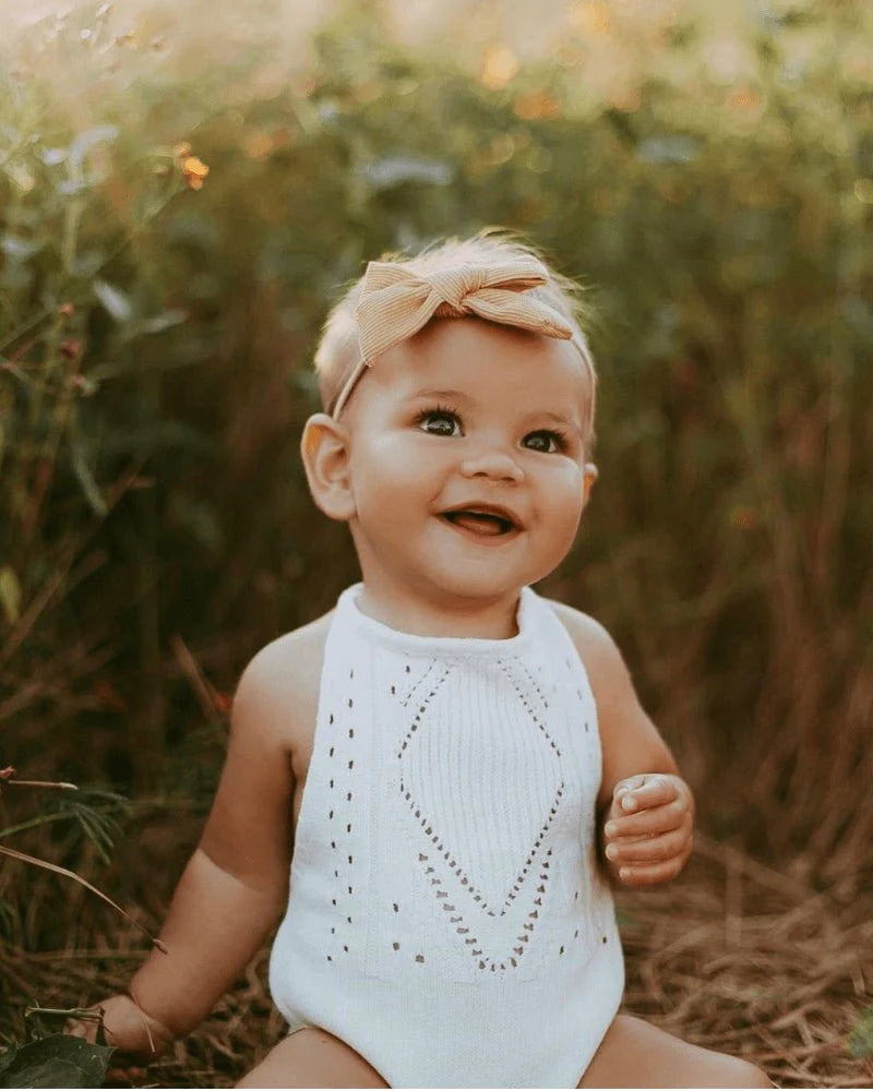 Crocheted Halter Romper