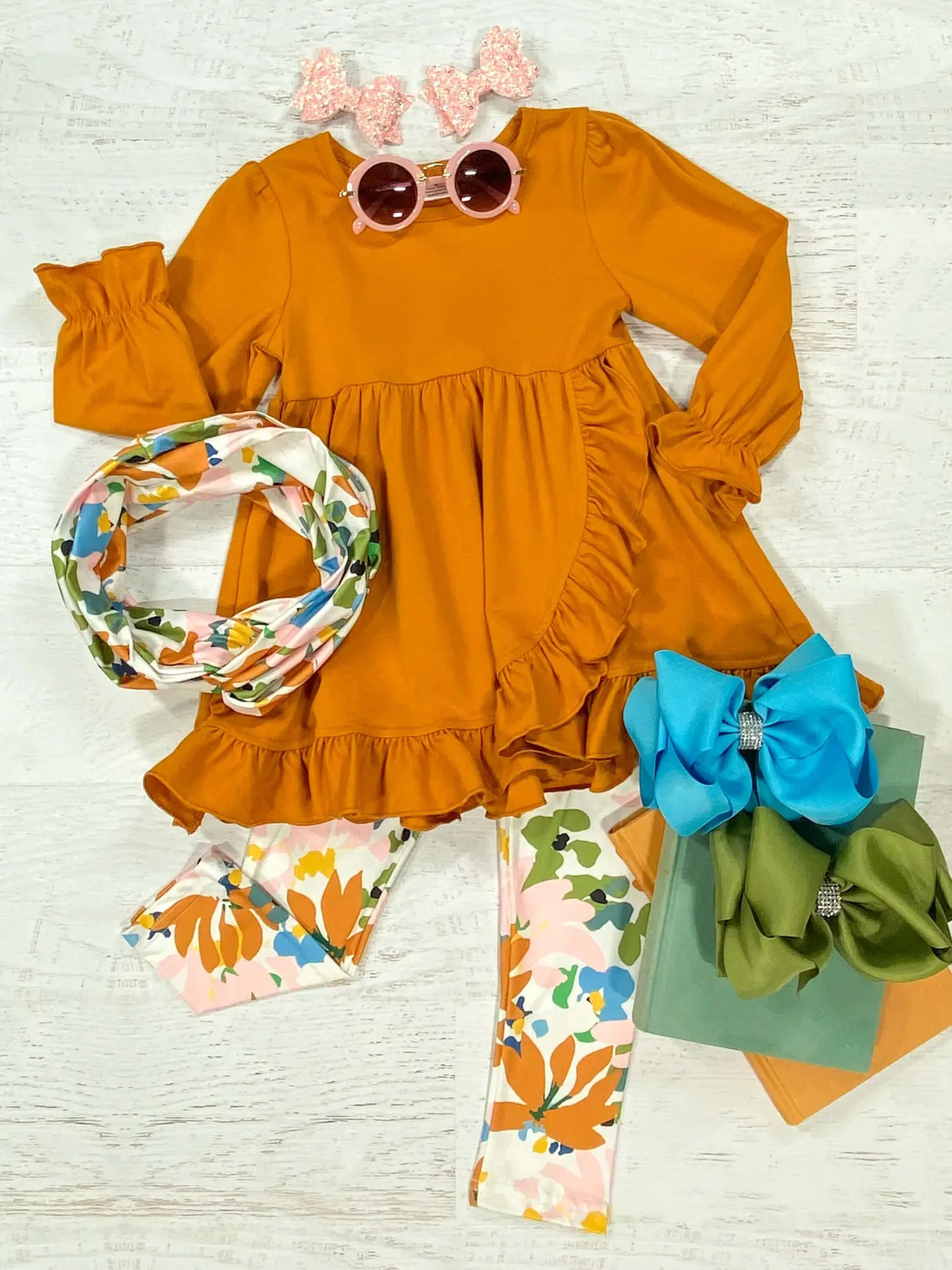 Mustard Floral 3 Piece Set