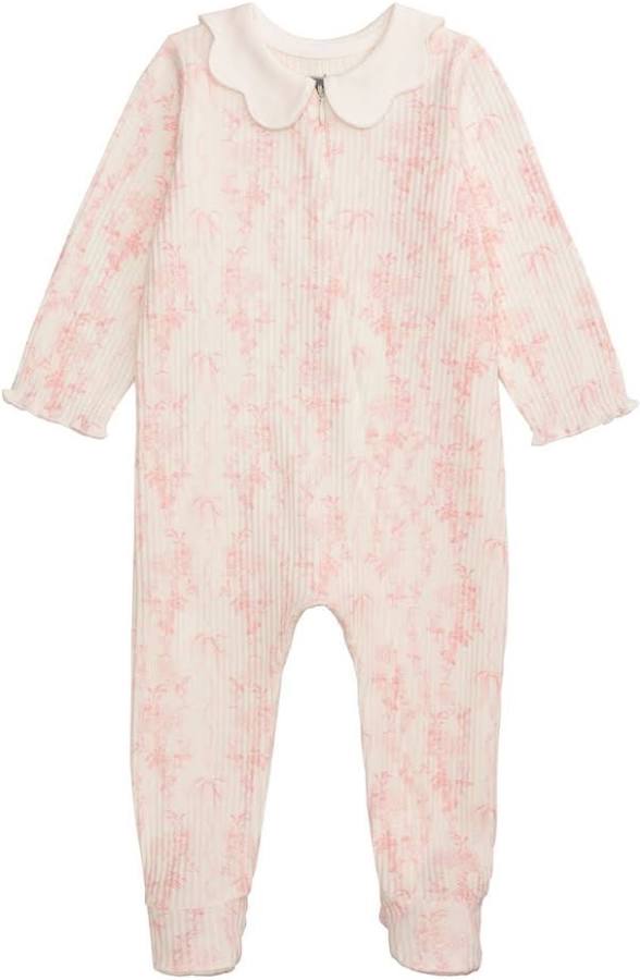 Pink Floral Infant Sleeper by Mud Pie