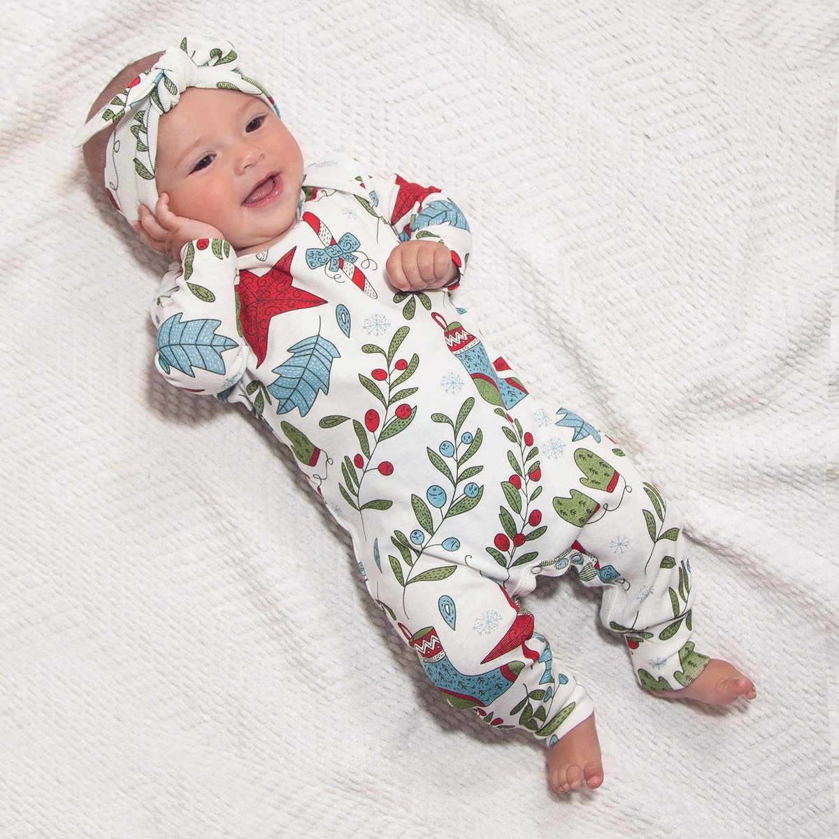 Christmas Fancy Bamboo Romper