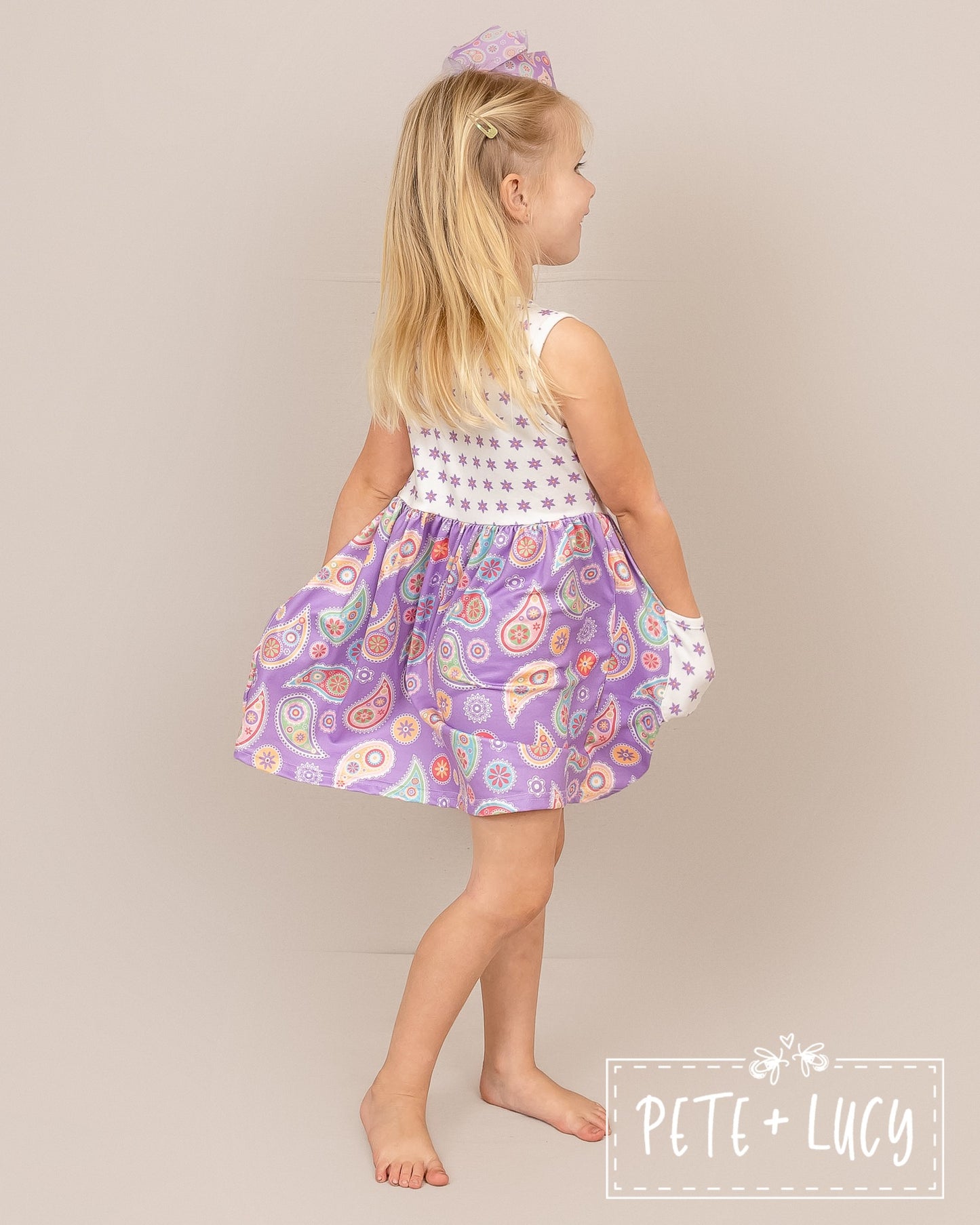 Purple Paisley - Dress