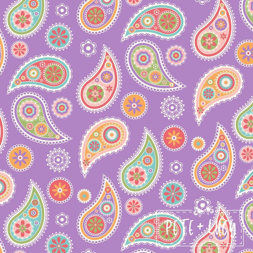 Purple Paisley - Dress