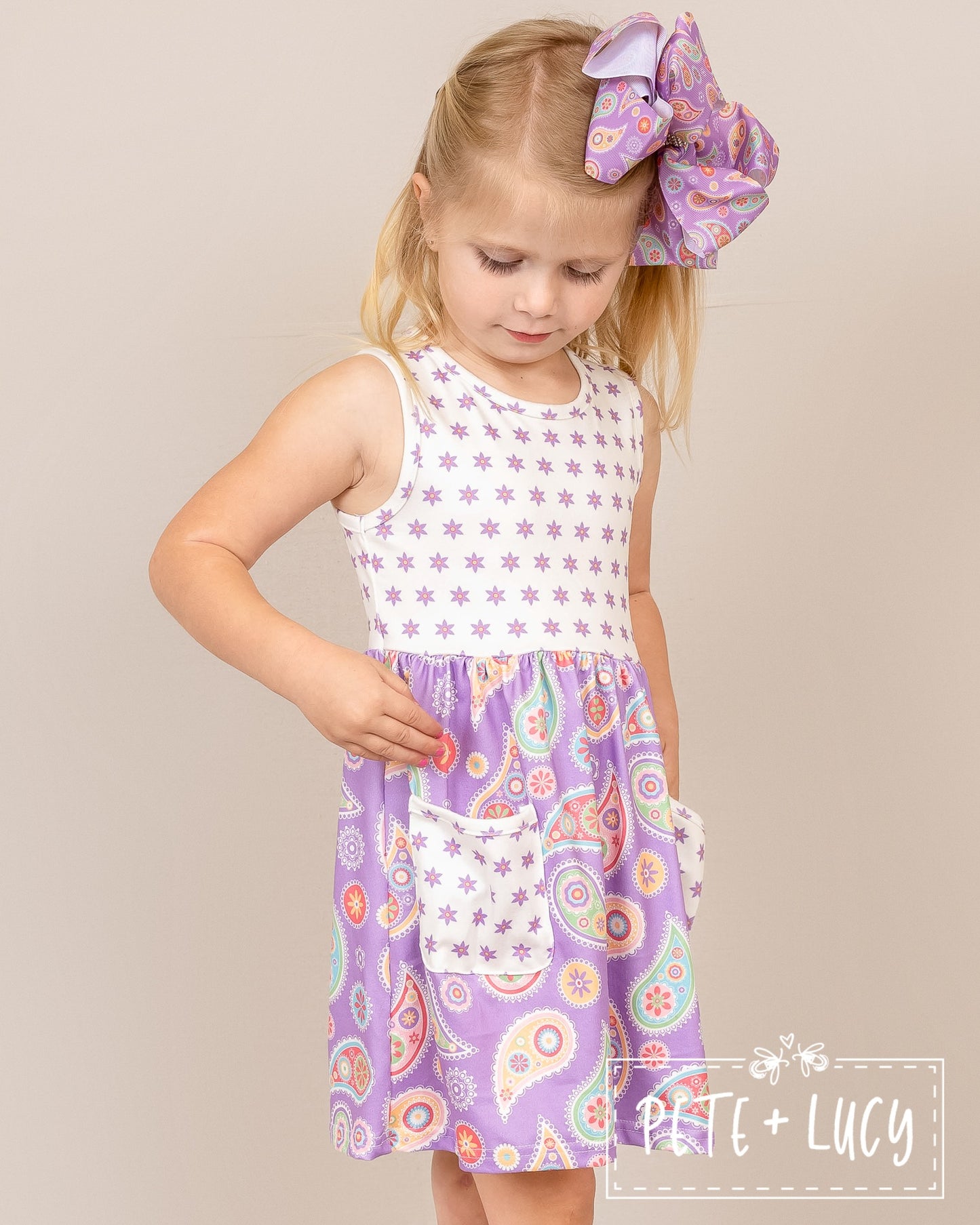 Purple Paisley - Dress