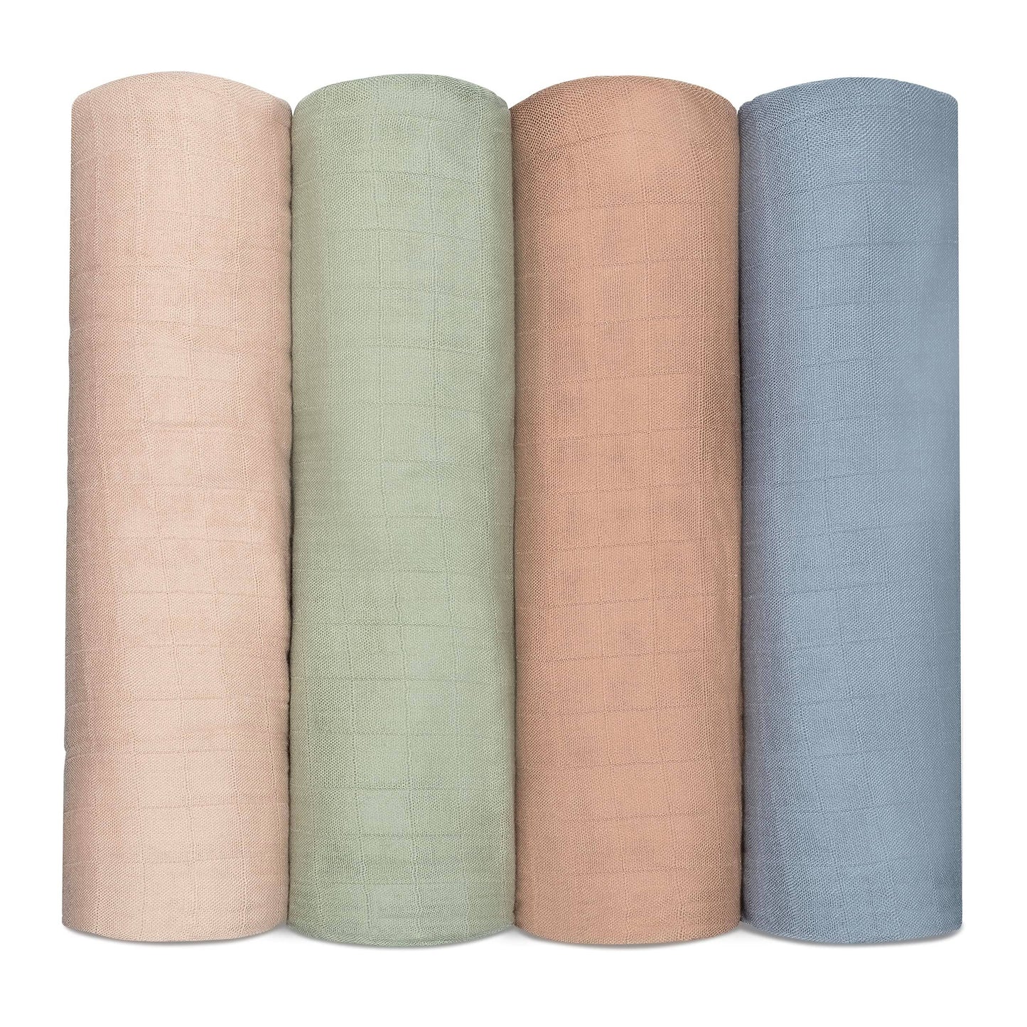 Baby Muslin Swaddle Blankets, 4 Pack