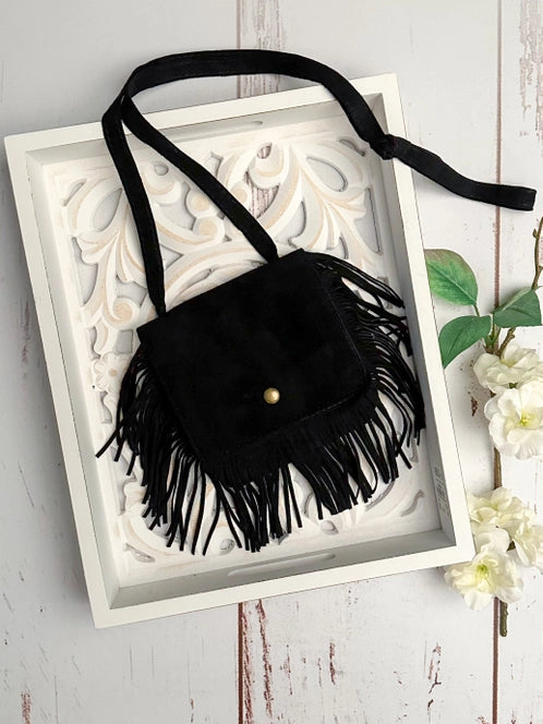 Boho Fringe Crossbody Flap Purse