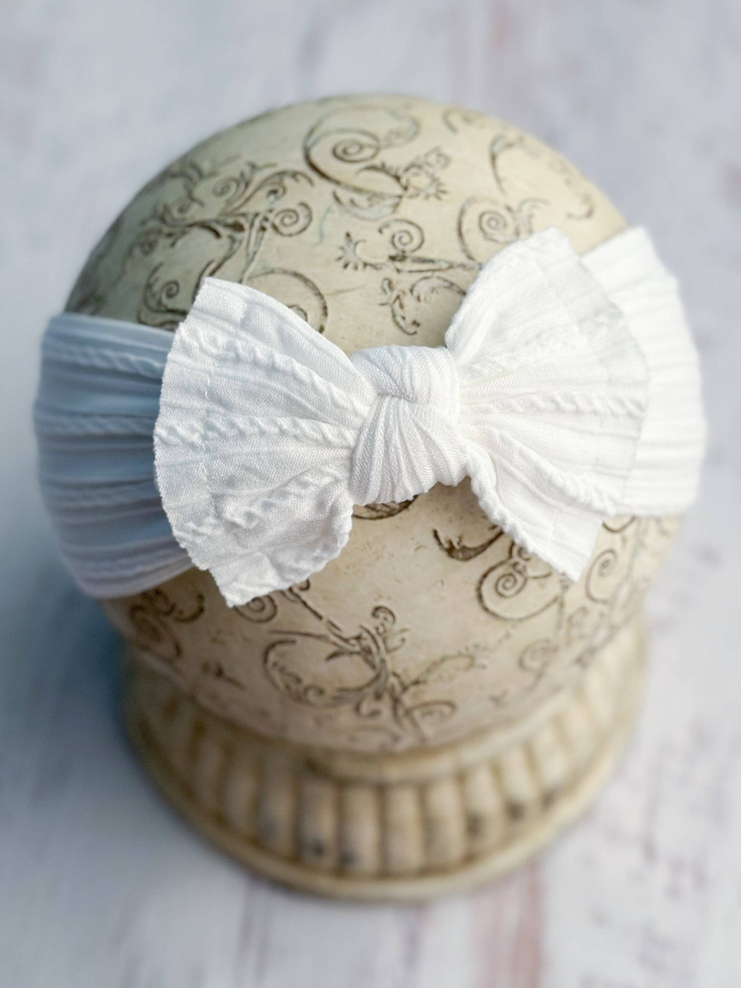 Cable Knit Bow Headbands