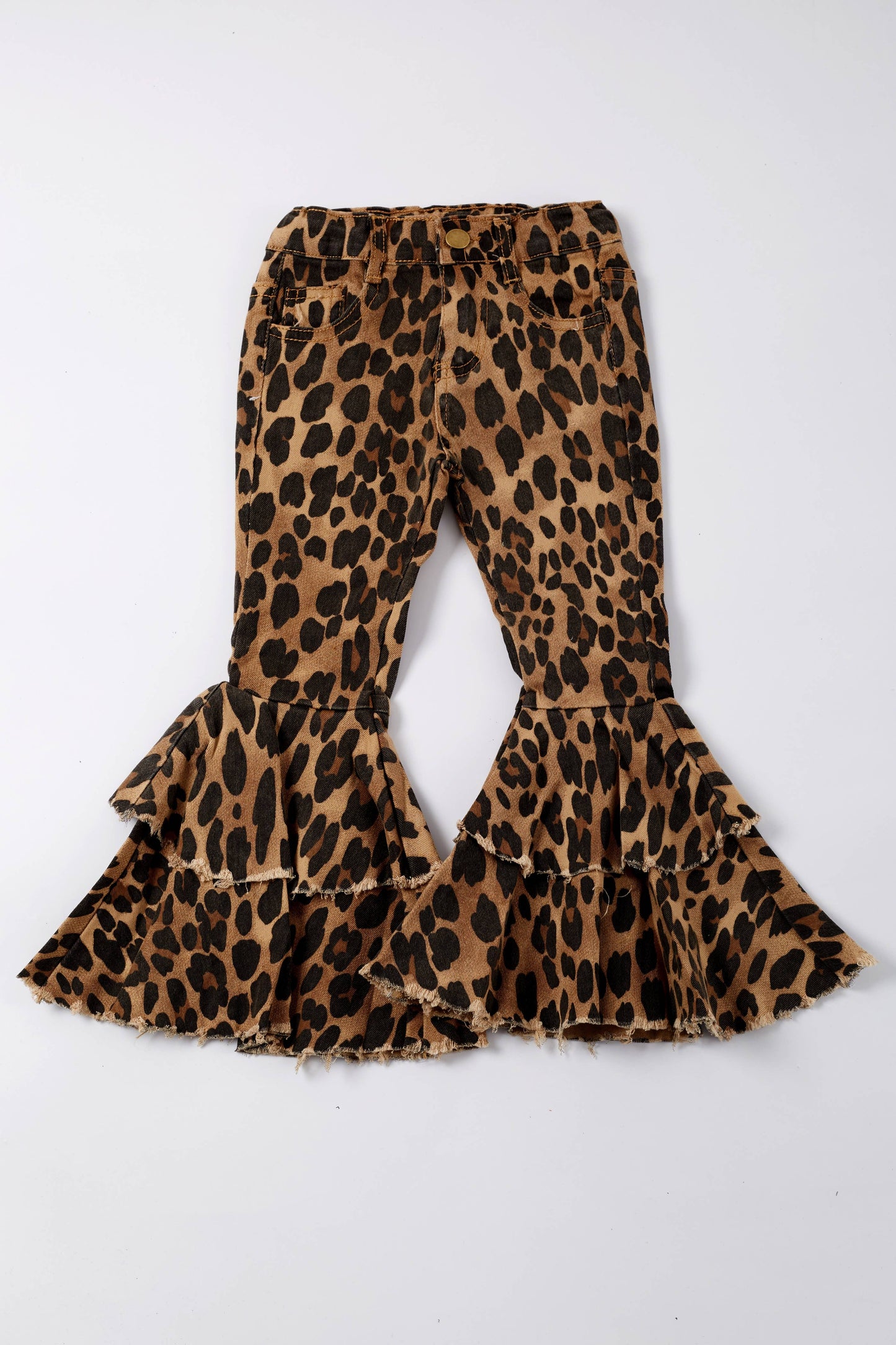 Cheetah Flare Denim